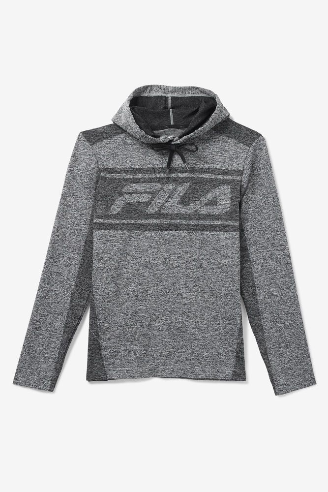 Fila Sawyer Engineered Hoodie Grey - Mens - 24783WEHM